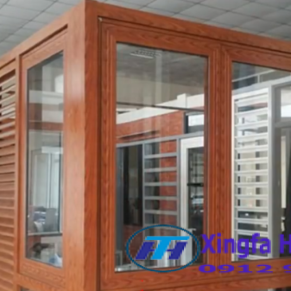 VÁCH NHÔM CAO CẤP MÀU GIẢ GỖ