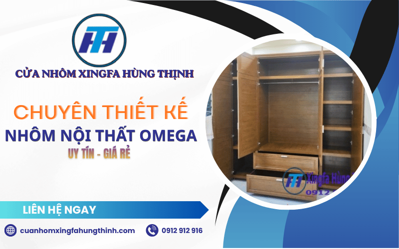 Nhôm nội thất omega Hùng Thịnh